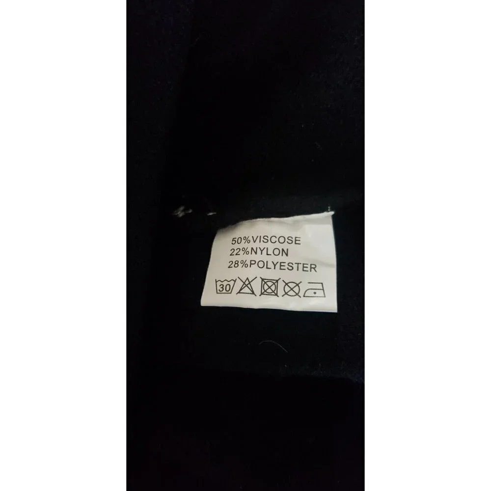 NWT ROMIMONA WOMEN'S BLACK GREY ZIPPER CLOSURE SWEATER TOP CARDIGAN SMALL - Picture 8 of 10